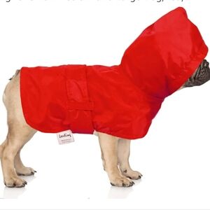 🐾 Dog Waterproof Raincoat, Red